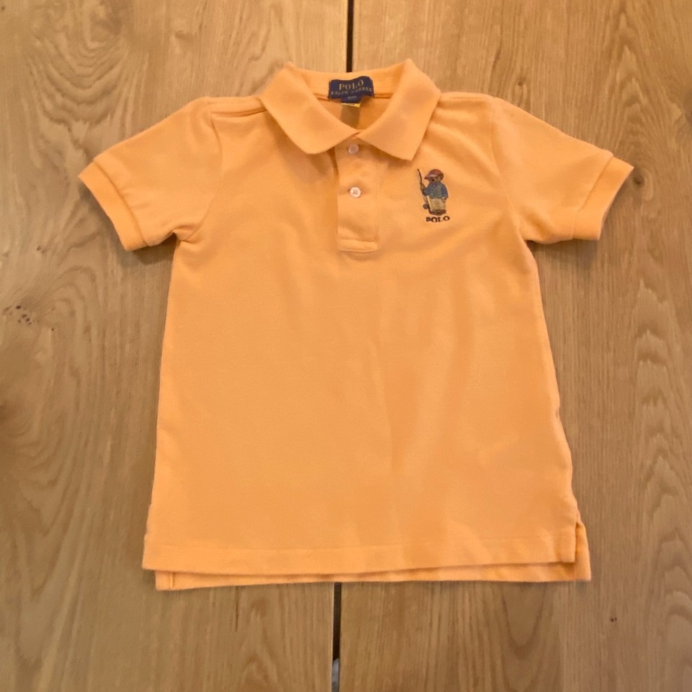 Polo Ralph Lauren Polo bear Polo 3T Kids Orange‎ embroidered
